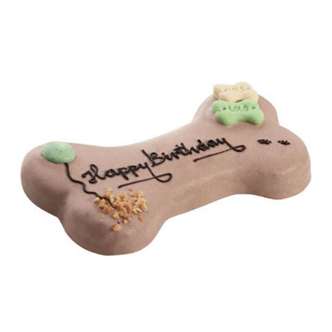 Happy Birthday torta, Mogyoró csoki ízű torta kutyáknak (19cm x 6-8cm) 250g