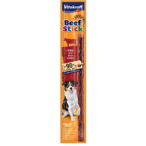 Vitakraft Beef Stick Marhás Kutya  Jutalomfalat  90% hús 12g