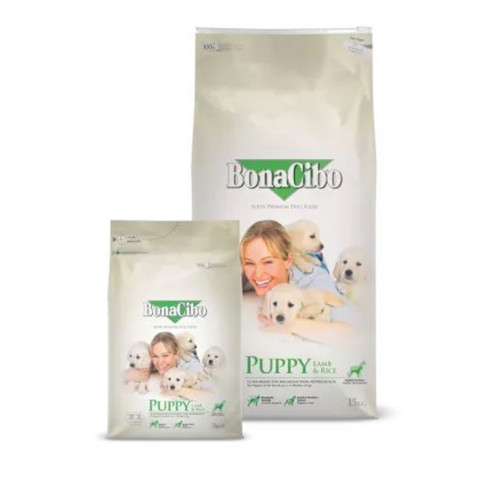 Bonacibo PUPPY Lamb & Rice 30/15 Hypoallergenic Szuper prémium eledel (12hó alatt) 15kg