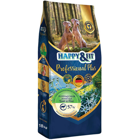 Happy&Fit Professional Plus Puppy&Junior Sensitive Lamb&Rice  18kg