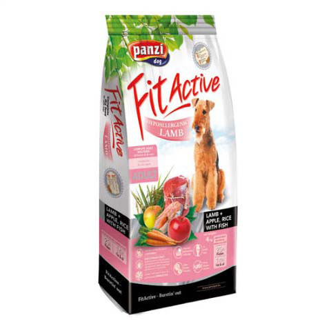 Panzi FitActive Hypoallergenic Lamb Adult (bárány, rízs, alma) Kutya Száraztáp 4 kg