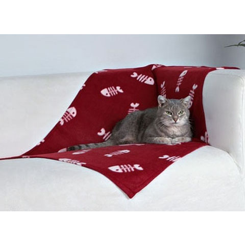 Trixie Beany Blanket - takaró (bordó/mintás) macskák részére  100x70cm