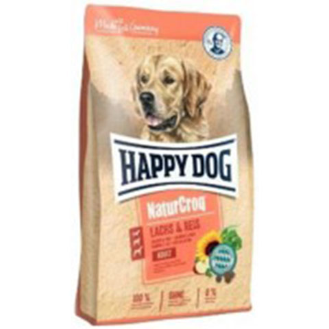 Happy Dog N-Croq Lachs Reis 59%, lazacos  Száraztáp Kutya  22/9 12 kg